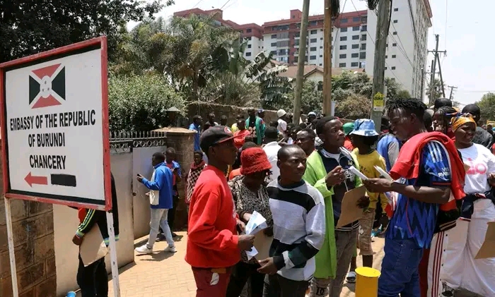 Burundi Embassy Chaos in Nairobi: Police Fire Tear Gas as Burundians Demand Services Amid Immigration Fears