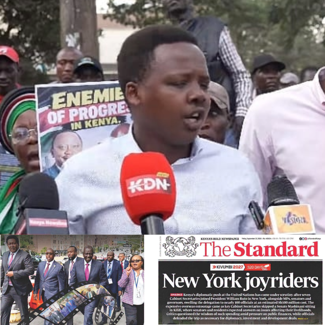 GALGADO VOWS TO PROTEST OVER STANDARD MEDIA HEADLINES, ACCUSES PAPER OF TARGETING GOVERNMENT