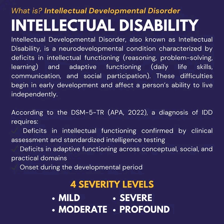 CAUSES OF INTELLECTUAL DISABILITY.