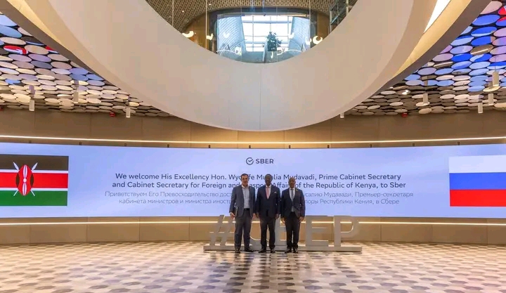 Musalia Mudavadi Engages Sberbank Top Management in Moscow as Kenya Seeks New Economic Opportunities